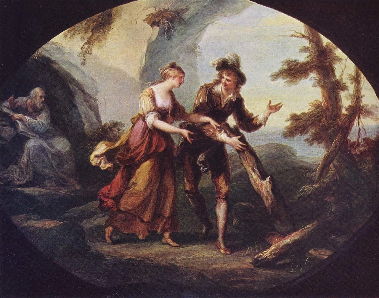 Angelika Kauffmann - 192, Scena con Miranda e Ferdinando, Österreichische Galerie Belvedere, Vienna
